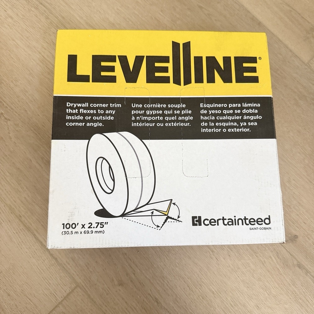 NEW Levelline Certainteed Drywall Corner Tape 2.75"x100' Feet